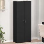 vidaXL Armoire de classement noir 60x32x153 cm bois d'ingénierie