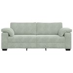 vidaXL Canapé à 3 places gris clair 178 cm Velours