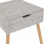 vidaXL Tables de chevet 2 Pièces Gris béton 40x40x56 cm Bois d'ingénierie