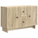 vidaXL Buffet Chêne Sonoma 89 x 34 5 x 60 cm Bois d'ingénierie