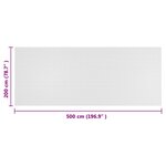 vidaXL Filet Anti-insectes Blanc 2 x 5 m HDPE