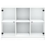 vidaXL Buffet blanc 102x37x75 5 cm bois d'ingénierie