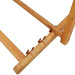 vidaXL Chaise pliable de plage Bois d'eucalyptus solide et tissu Crème