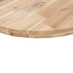 vidaXL Dessus de table rond Ø40x4 cm bois massif d'acacia