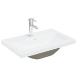vidaXL Meuble lavabo avec bassin et robinet intégrés vieux bois