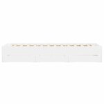vidaXL Cadre de lit avec tiroirs sans matelas blanc 90x200 cm