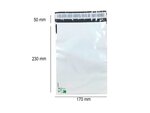 100 Enveloppes plastique opaques ECO 60 microns N°1 - 170x230mm