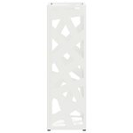 vidaXL Porte-parapluie Blanc Métal Standard