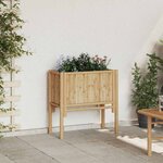 vidaXL Jardinière surélevée Marron 70 x 35 x 70 cm Bambou