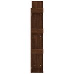 vidaXL Bibliothèque 48x25 5x140 cm Chêne marron Bois d'ingénierie