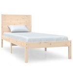 vidaXL Cadre de lit Bois de pin massif 90x200 cm