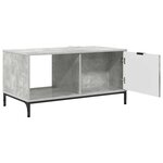 vidaXL Table basse Gris béton 90 x 49 x 46 cm Bois d'ingénierie