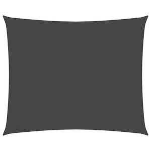 vidaXL Voile de parasol tissu oxford rectangulaire 6x7 m anthracite