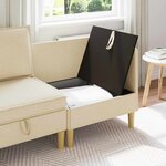 vidaXL Sofa avec rangement Tissu