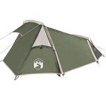 vidaXL Tente de camping tunnel 2 personnes vert imperméable