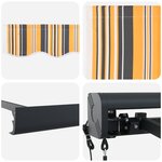 vidaXL Auvent Multicolore 500 x 300 x 165 cm Polyester et Aluminium