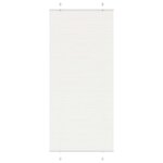 vidaXL Store plissé blanc 95x200 cm largeur du tissu 94 4 cm polyester
