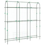 vidaXL Treillis de jardin pour plantes grimpantes forme de U acier