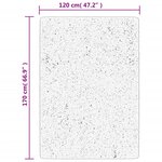 vidaXL Tapis HUARTE à poils courts doux et lavable sable 120x170 cm