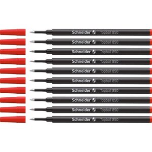 Recharge pour roller Topball 850 05 rouge x 10 SCHNEIDER