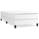 vidaXL Cadre de lit sans matelas blanc 100x200 cm similicuir