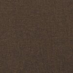 vidaXL Sommier à lattes de lit et matelas marron foncé 120x190cm tissu