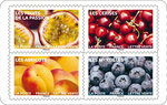 Carnet de 12 timbres - Fruits à savourer - Lettre Verte