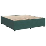 vidaXL Sommier à lattes de lit et matelas Vert foncé 180x200cm Velours