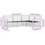 vidaXL Ensemble de canapés d'extérieur 4 pc Naturel