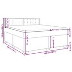 vidaXL Sommier à lattes de lit avec matelas Crème 180x200 cm Tissu