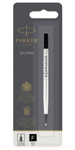 PARKER recharge Roller Ball  pointe fine  noire  blister X 1