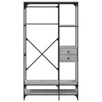 vidaXL Armoire à tiroirs sonoma gris 100x40x180 cm bois d'ingénierie