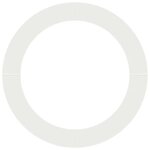 vidaXL Anneau d'arbre plat Blanc Ø90 / 120 cm Acier
