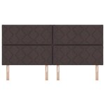 vidaXL Tête de lit Marron foncé 200 cm Cuir synthétique