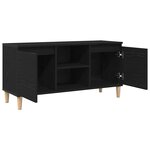 vidaXL Meuble TV Chêne noir 102 x 35 x 50 cm Bois d'ingénierie