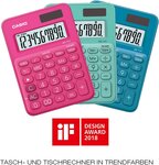 Calculatrice CASIO MS-7UC-RD rose fushia