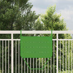 vidaXL Table Suspendue de Balcon Vert 60 x 39 x 65 cm Acier