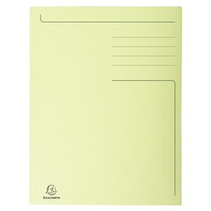 Chemise Imprimée 3 Rabats Forever® 280gm2 - Folio - Jaune - X 50 - Exacompta