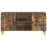 vidaXL Meuble TV Chêne fumé 102 x 34 5 x 50 cm Bois d'ingénierie