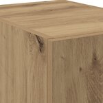 vidaXL Buffet haut en chêne artisanal 40x42 5x185 cm en bois d'ingénierie