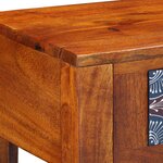 Table d'appoint vidaXL 40x30x36 cm en bois massif d'acacia