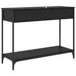 vidaXL Table console Chêne noir 100 x 34 5 x 75 cm Bois d'ingénierie