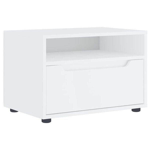 vidaXL Meuble TV VISNES blanc 60x40x38 cm bois d'ingénierie