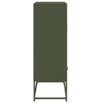 vidaXL Buffet haut vert olive 68x39 x111 5 cm acier