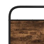 vidaXL Cadre de lit sans matelas 120x200 cm chêne fumé bois ingénierie