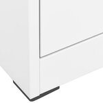 vidaXL Classeur Blanc 46x62x72 5 cm Acier