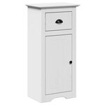 vidaXL Meubles de salle de bain 3 Pièces BODO blanc bois de pin massif