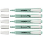 Surligneur Swing Cool Pastel Edition -Touche de Turquoise x 5 STABILO