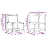 vidaXL Ensemble de canapés d'extérieur 6 pc Naturel et Beige