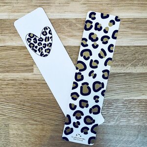 Marque-pages - Cœur léopard